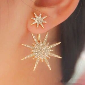 NEW! Starburst Rhinestone Earrings